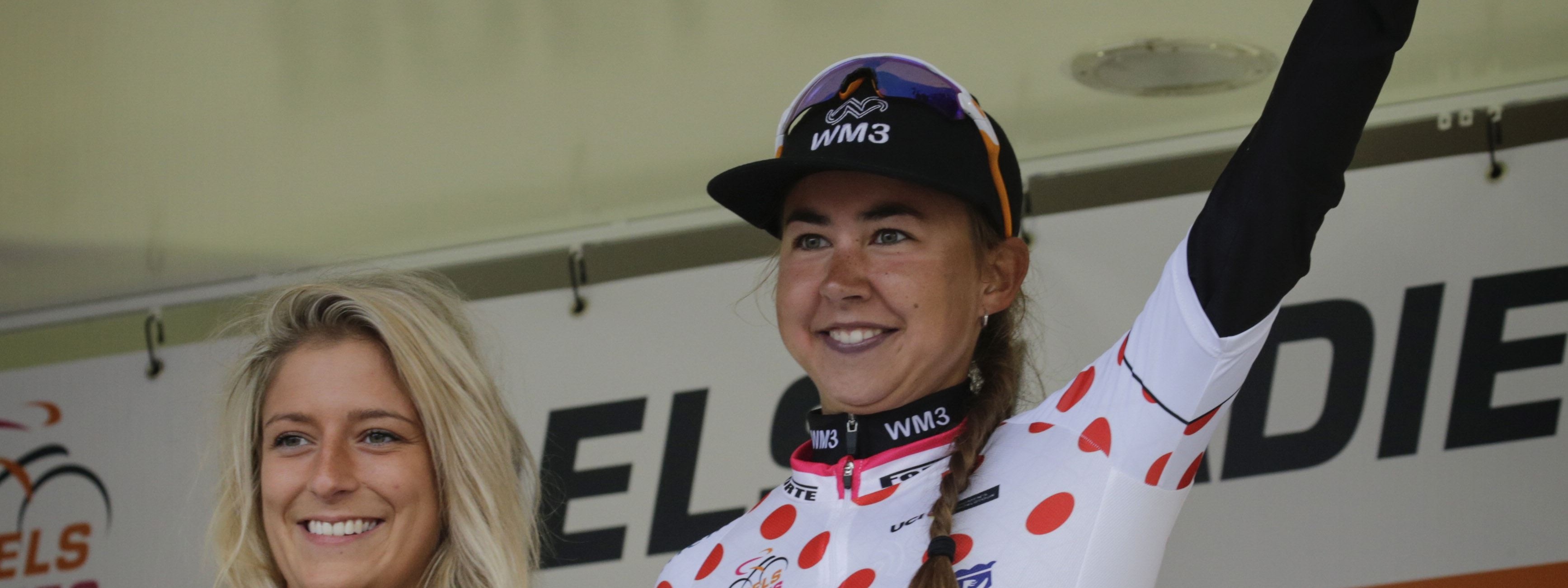 Mountains jersey for Anouska Koster in Ladies Tour