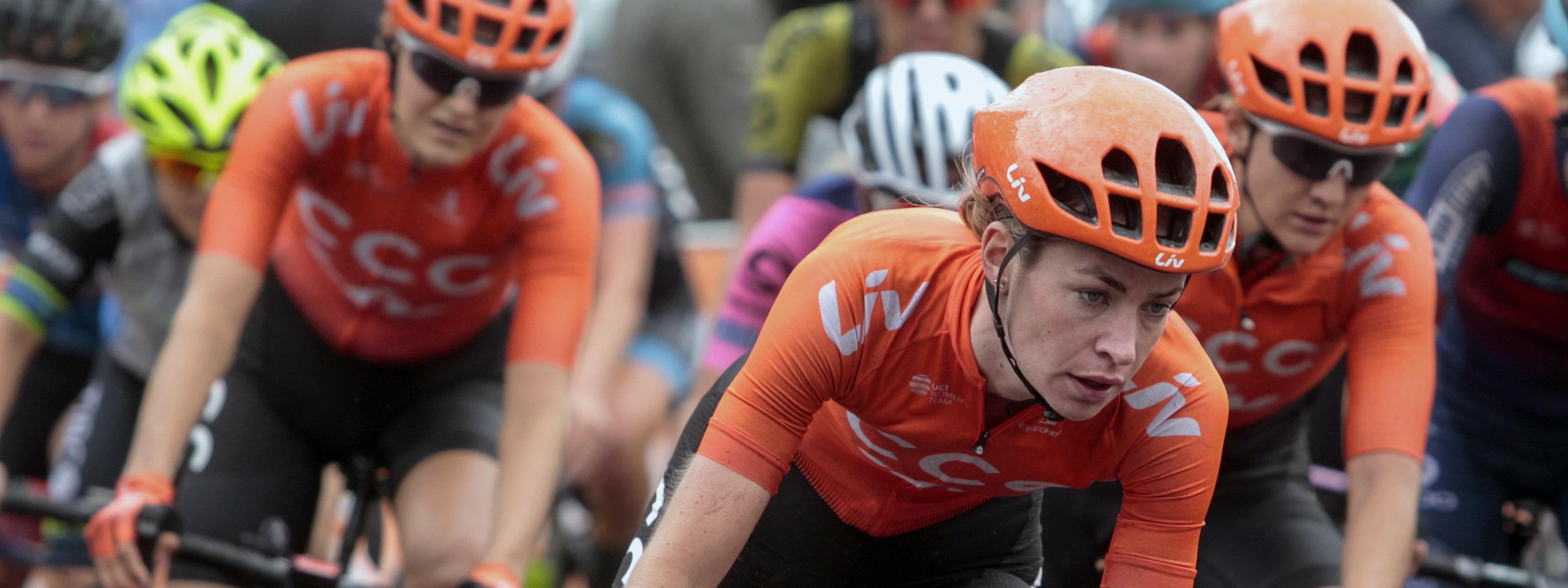 CCC-Liv attentively at the front in second stage of the Boels Ladies Tour 