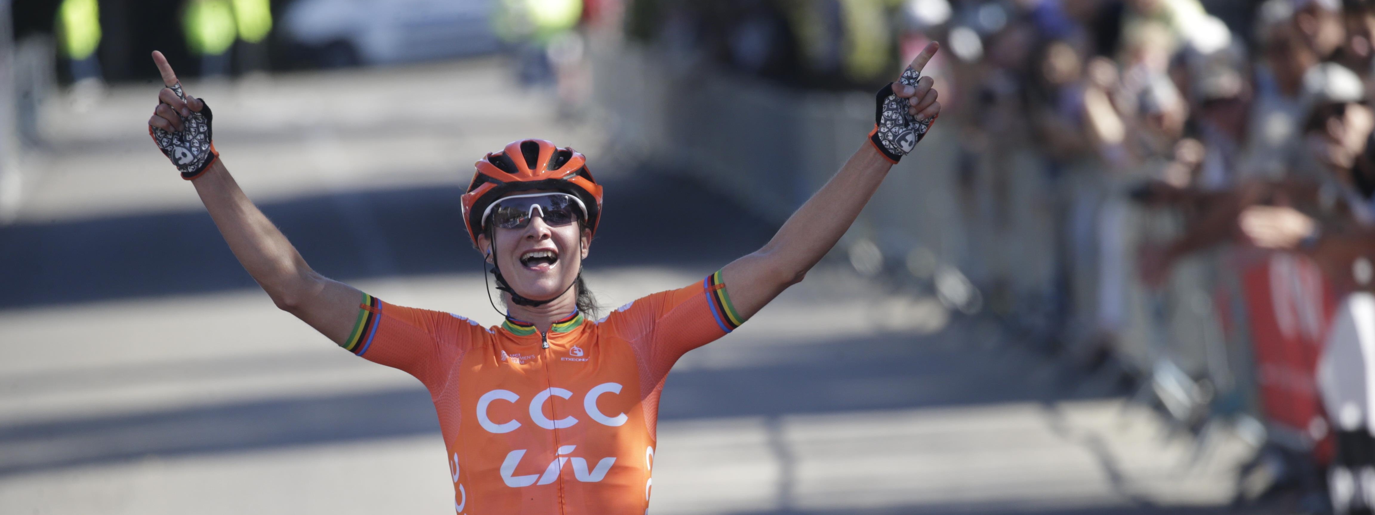 Marianne heeft meteen beet in de eerste etappe in de Ardèche