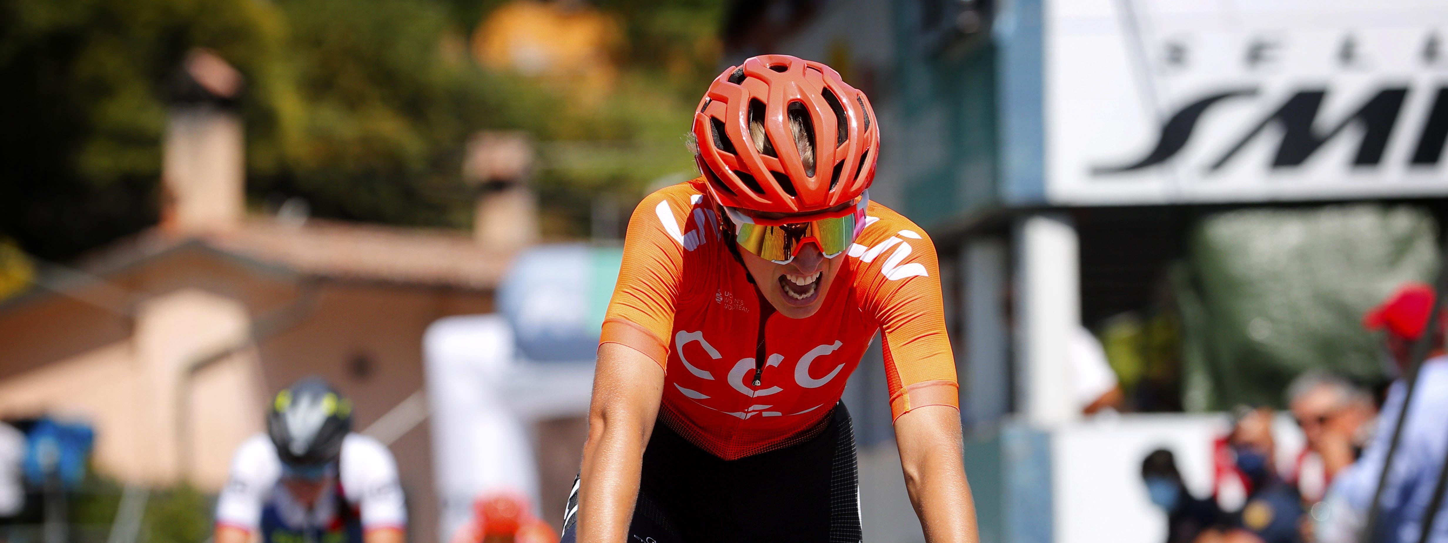 Pauliena Rooijakkers third at the summit of iconic San Luca 